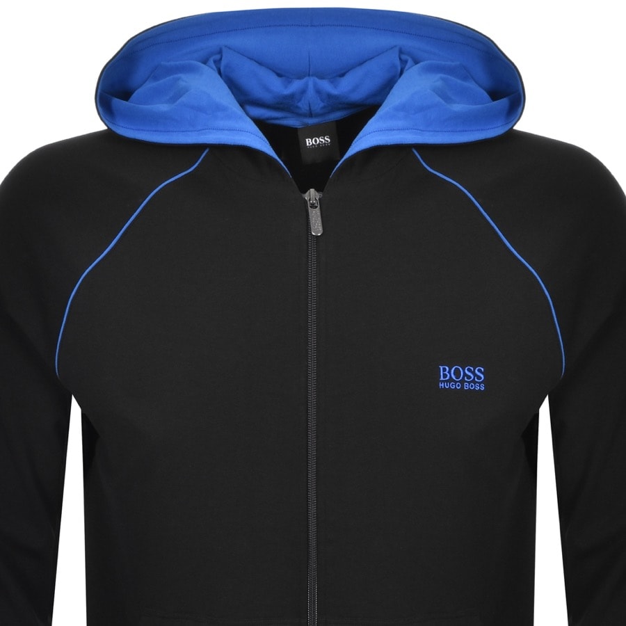 Alternative Image for ProductBOSS Bodywear Lounge Full Zip Hoodie Black2